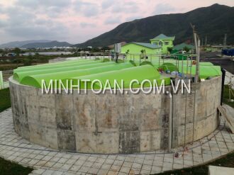 MÁI CHE DẠNG TRÒN CHO BỂ KỴ KHÍ BẰNG COMPOSITE