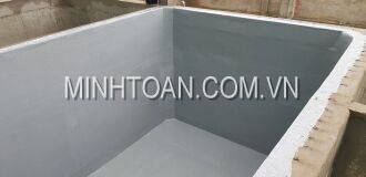 PHỦ COMPOSITE CHỐNG THẤM TRÊN NỀN BÊ TÔNG HỒ CHỨA NƯỚC THẢI