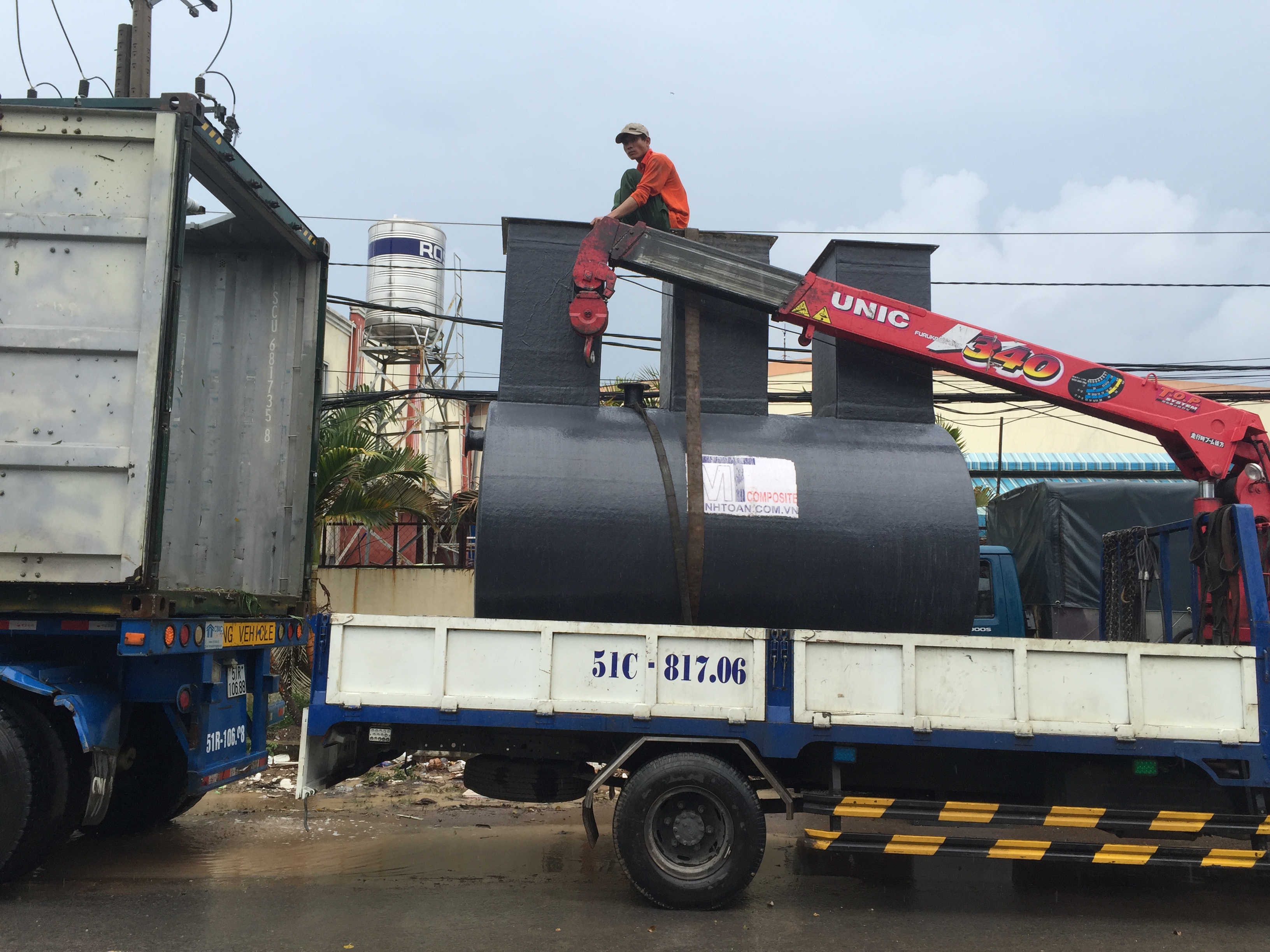 Minh Toàn FRP cung cấp bồn Composite cho nhà máy Cocacola Campuchia