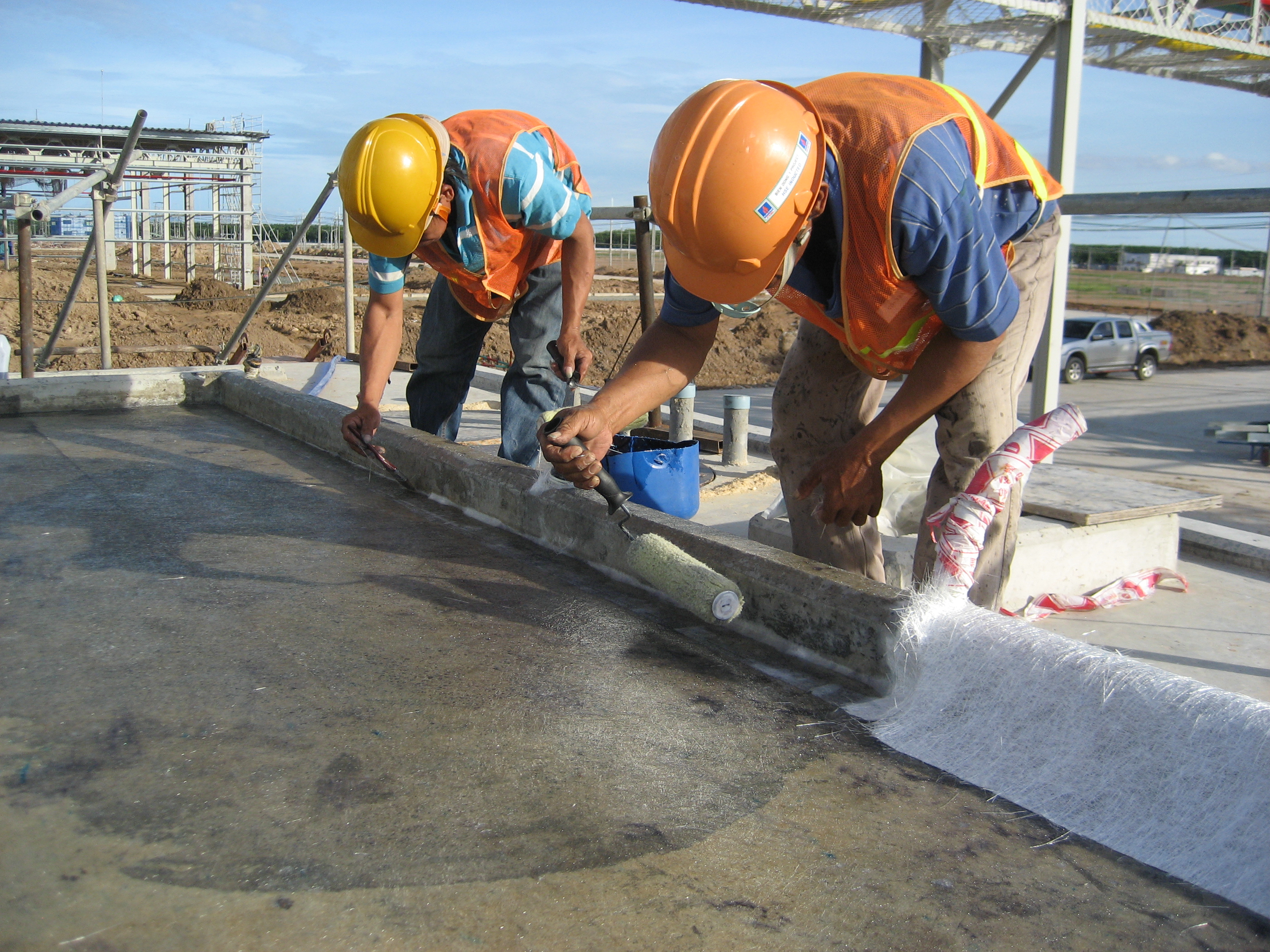 Minh Toàn FRP thi công bọc phủ Composite cho nhà máy Lixil Kajima Nhật Bản
