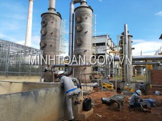 THÁP XỬ LÝ KHÍ THẢI BẰNG COMPOSITE